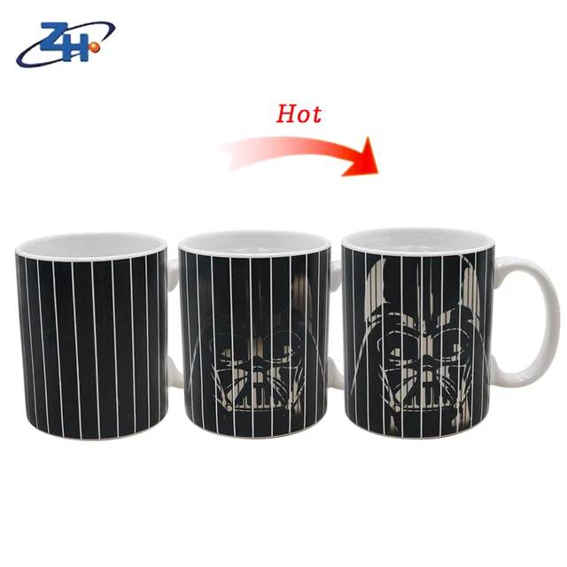 Famouse brand ceramic color changing mug