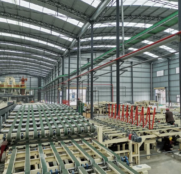 Fiber paperless gypsum board manufacture plant