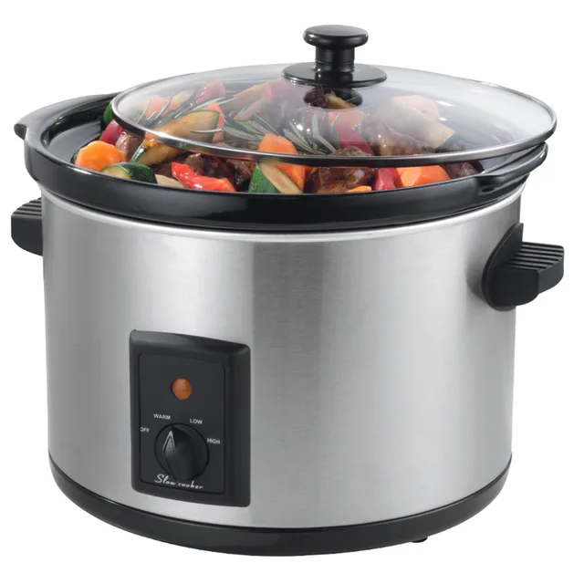 Multi Electric Stainless steel Round Slow Cooker CROCK POT 5.0L