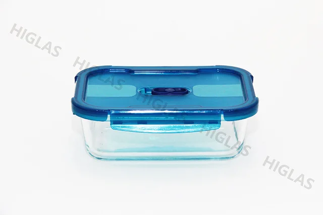 1.0l/1.3l Rect.borosilicate Glass Food Container With Pp Lid With New Vent