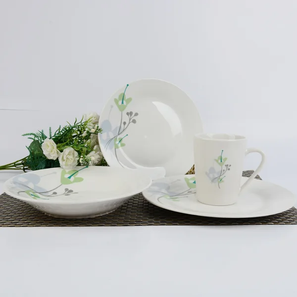20pcs flower series of ceramic tableware ,porcelain dinnerware set with decal