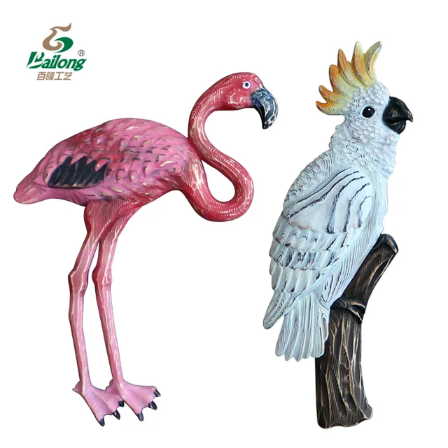 Professional factory custom wooden bird parrot vintage design wall hanging for living room bedroom wall art
