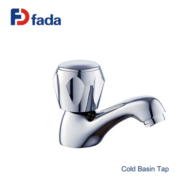 Classical Brass Single Handle Basin Faucet Cold Tap Chrome Plated