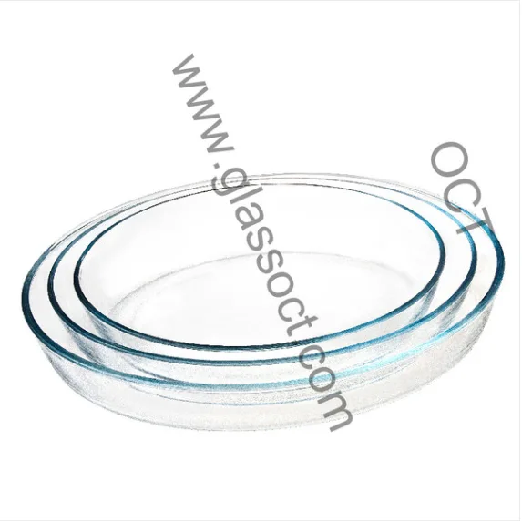 Oval High Borosilicate Glass Oven Dish Set