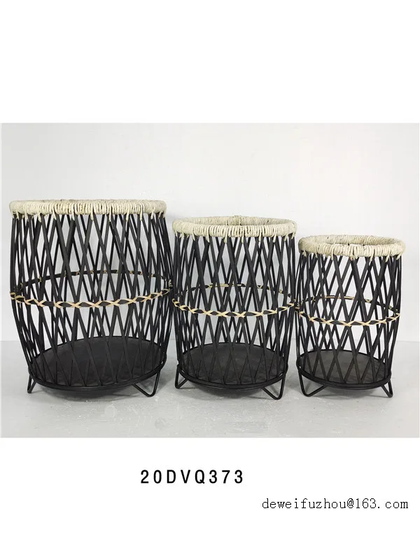Set Of 3 Bamboo Basket