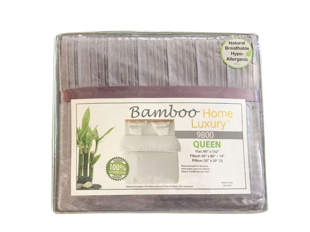 Bamboo Solid 4pc Sheet Sets