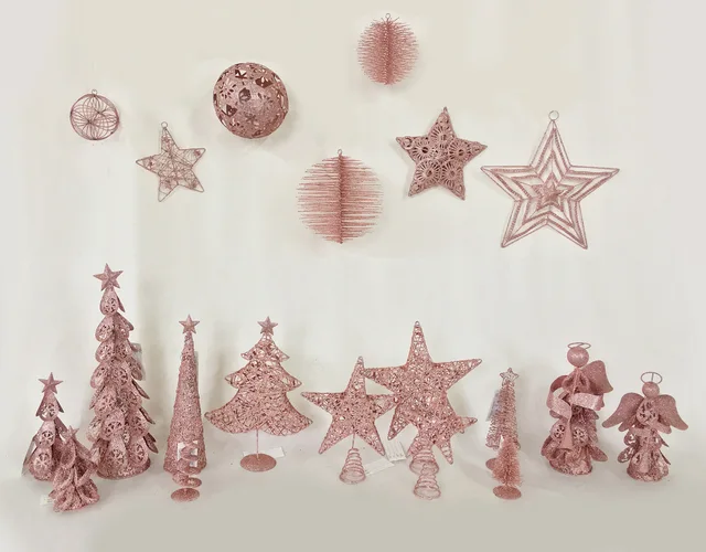 Christmas article blue iron cone tree/angel/star/star topper/ball