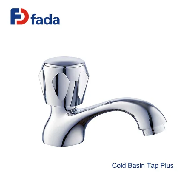 Classical Brass Single Handle Basin Faucet Cold Tap Plus Chrome Plated