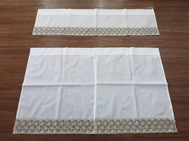 Lace kitchen curtain from manufacturer in China