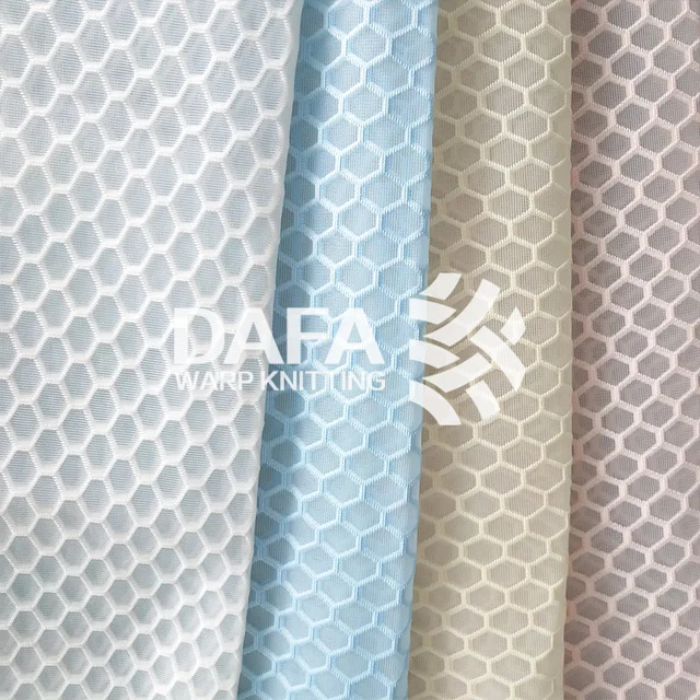 Breathable 3d spacer air mesh sandwich for mattress shoes bags material