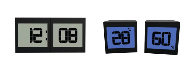 NEWEST creative magic clock with thermometer and hygrometer S655
