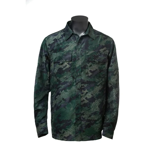 Digital Camo polyester anti UV men's shirt