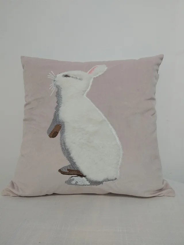 Applique embrodery cushion