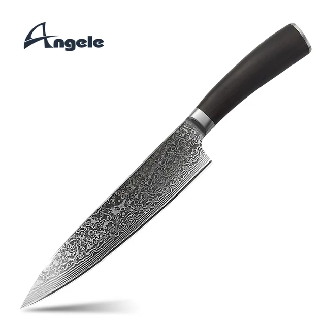 Top Quality 8inch Forged Japanese Damascus Chef Knife Kitchen Knives AUS-10 Damascus knife