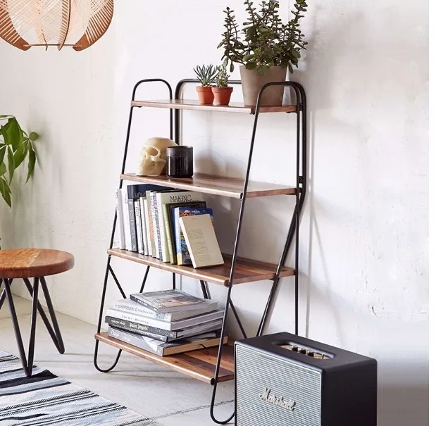 Four tier bookshelf,powder coating