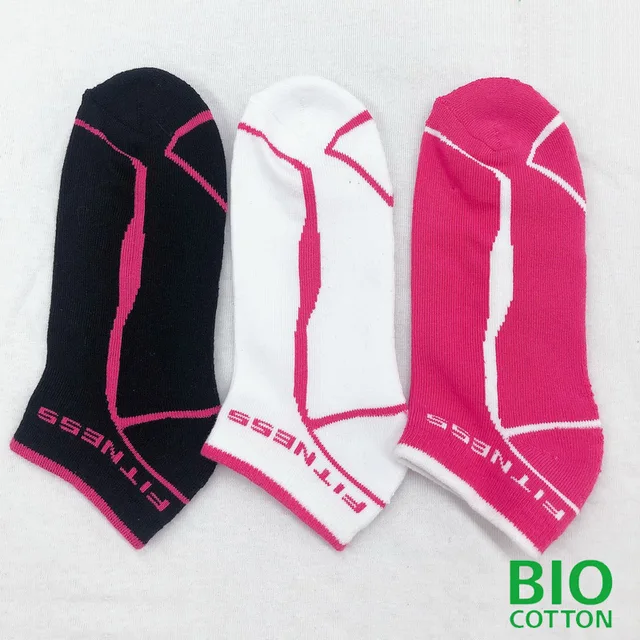 Womens half terry inside sport socks with organic cotton from GOTS