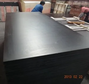 Film faced plywood wiht 2 times hot pressed