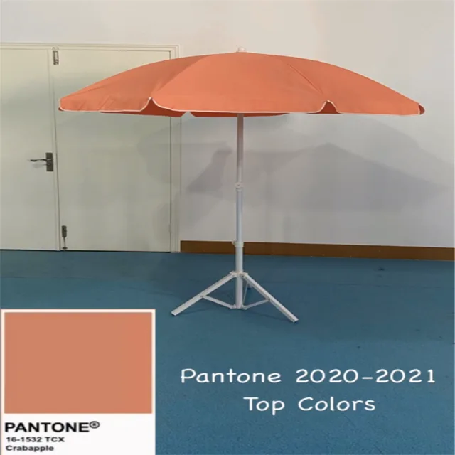 Hot selling 2020-2021 pantone top colors of beach umbrella