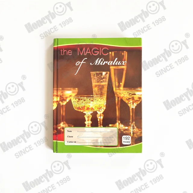 Thread binding french line hardcover notebook recycle paper
