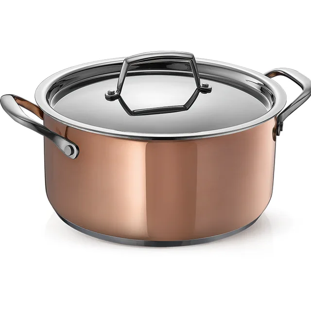 ASD Delicious 3-layer Copper Stainless Steel 24cm Casserole