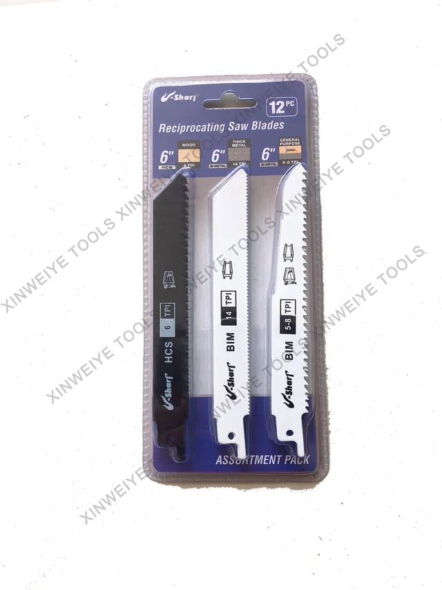 Saw blades Set（Reciprocating 12PC）