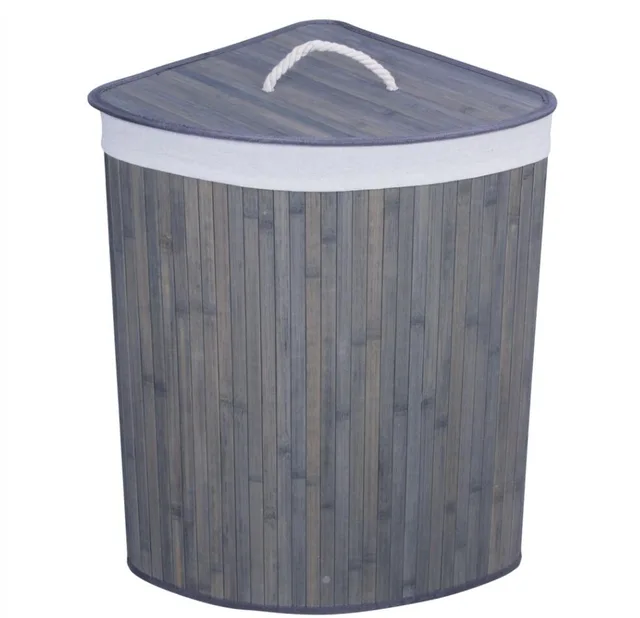 Corner Bamboo Hamper,bamboo laundry basket