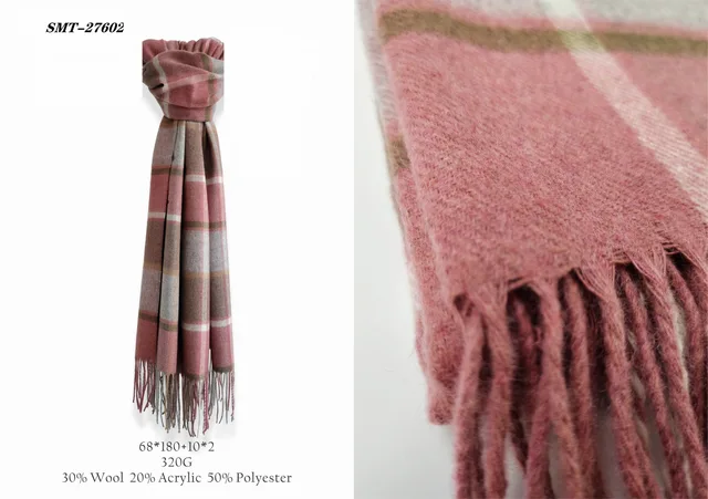 Polyester wool shawls