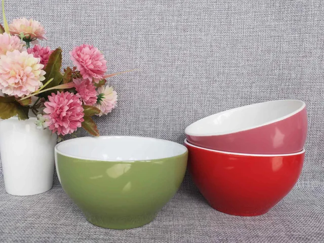 Color bowl,soup bowl, bowl, ceramic bowl, milk bolw, breakfast bowl, decal bowl, gift, promotion