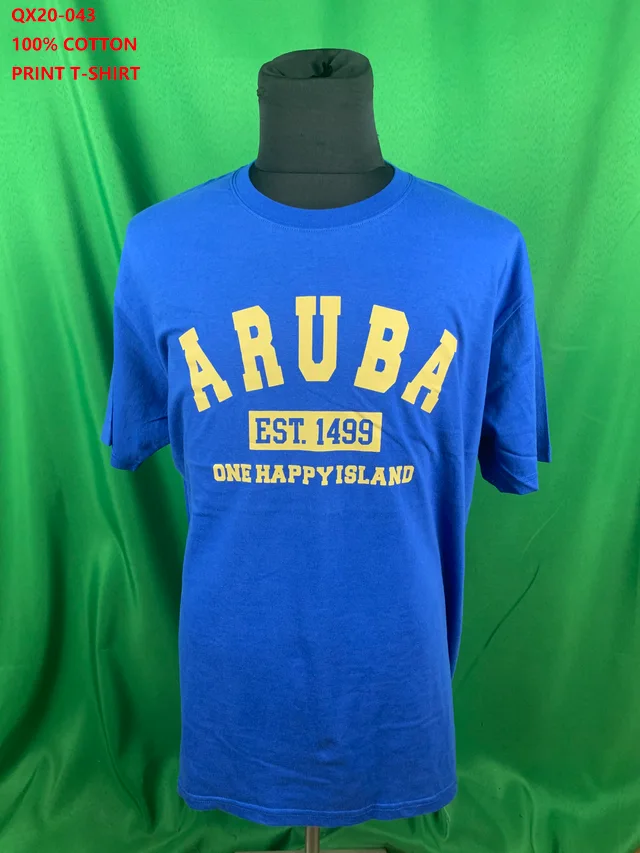 Qx20-043 100% Cotton Print T-Shirt