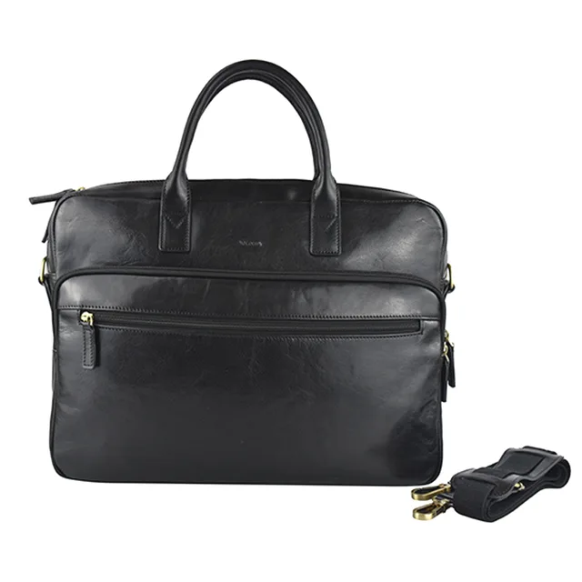 Genuine leather briefcase,laptop bag
