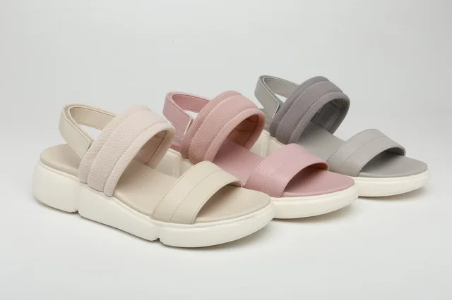 CAMIDYSS2021 women's sandal thick sole with mesh and pu sport strap sandal