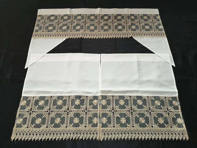 Lace kitchen curtain from manufacturer in China