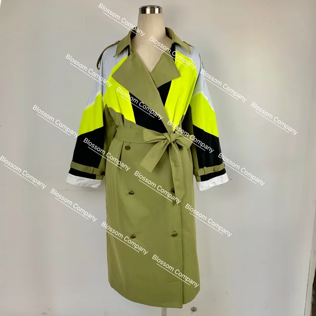Women Windproof Waterproof Rain Coat Long Jacket Causal Coat