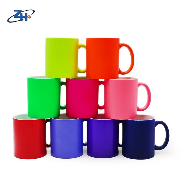 11oz ceramic fluorescent mug