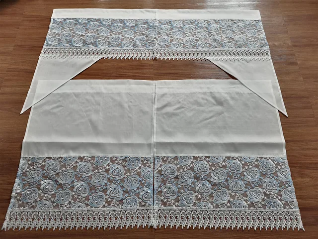 Lace kitchen curtain from manufacturer in China