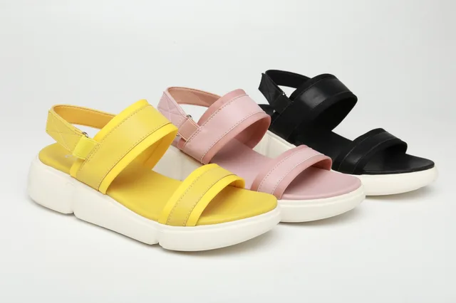 CAMIDYSS2021 women's sandal thick sole with mesh and pu sport strap sandal