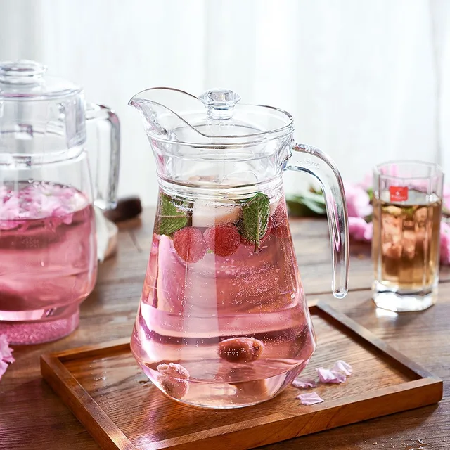 Glass Pitcher Set, Glass Jug Set, Glass Kettle Set