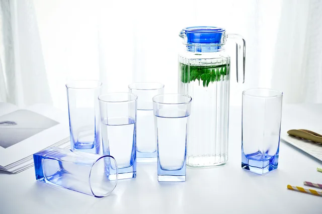 Glass Pitcher Set, Glass Jug Set, Glass Kettle Set