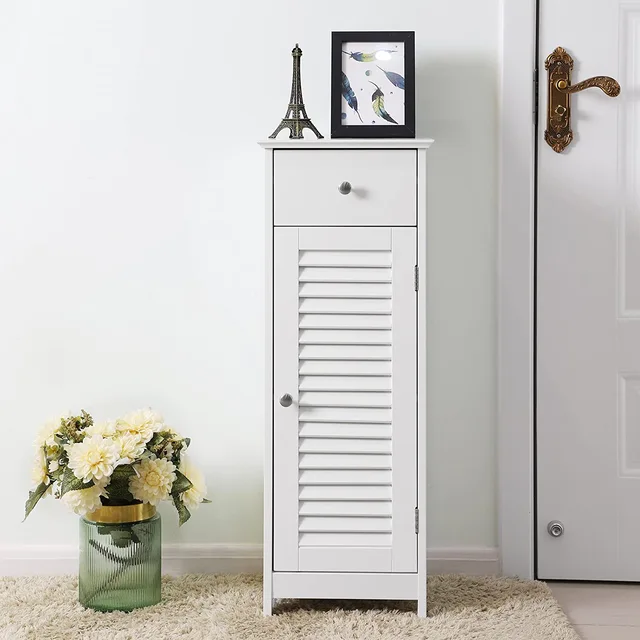 Bathroom cabinet with 1 drawer and door