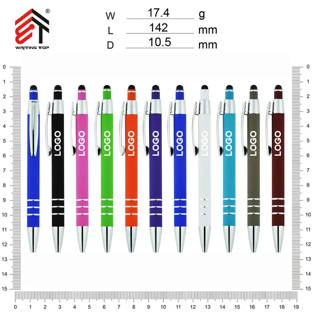 Aluminum stylus ball pen