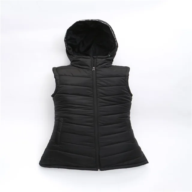 Lady's fake down body warmer