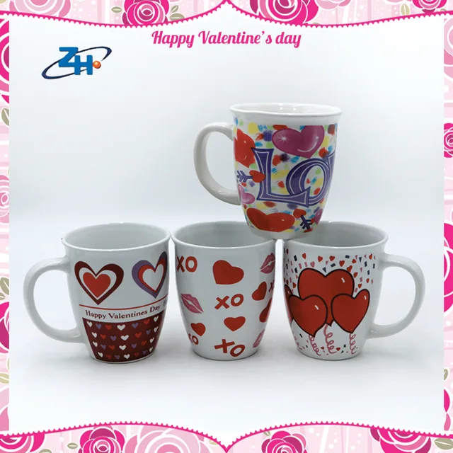 Promotional ceramic coffee mug for valentines
