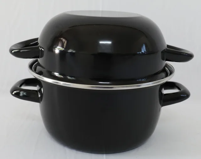 Enamel double seafood pot
