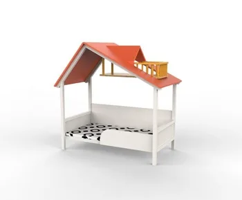 Crib with the roof