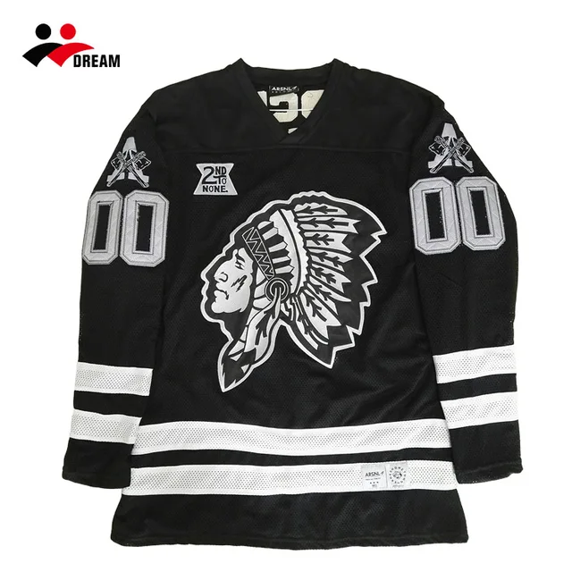 Dream Sport oversized embroidery ice hockey jersey in custom made
