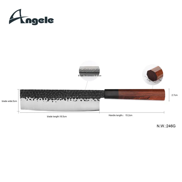 3 layers damascus steel knife