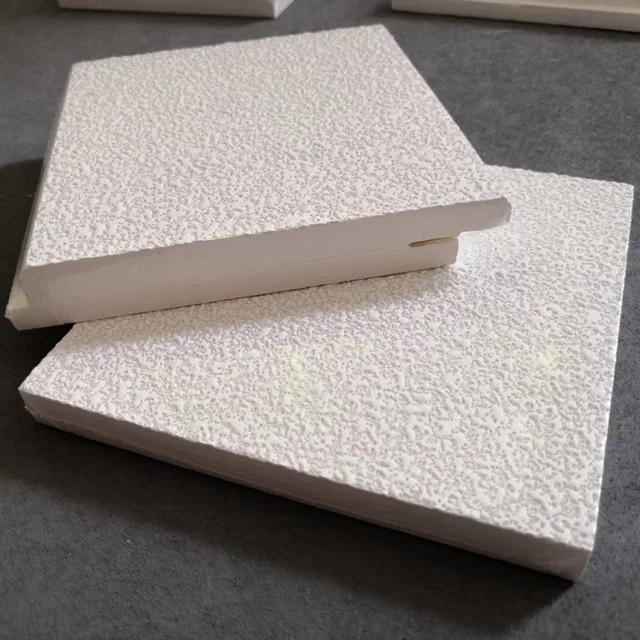 Fiberglass acoustic ceiling tiles
