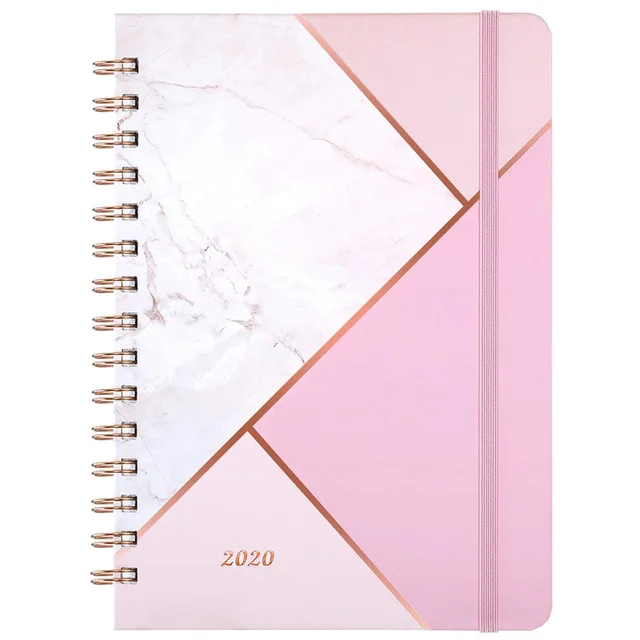 Custom Printing 2020 Hardcover A5 Spiral Note Book Diary Journal Agenda Daily Weekly Monthly Organizer Planner Notebook