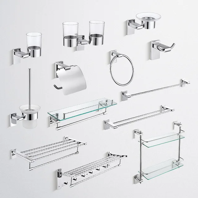 Hotel bathroom accessory set