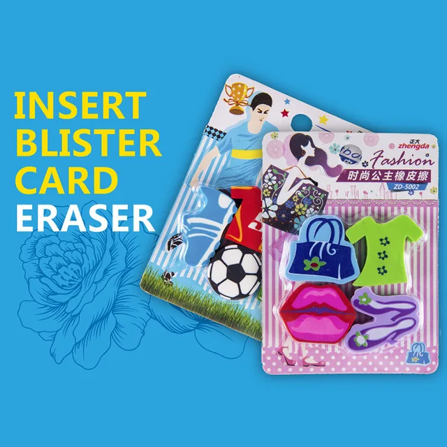 ZD-5002 fancy eraser set(boy and girl) 4pk